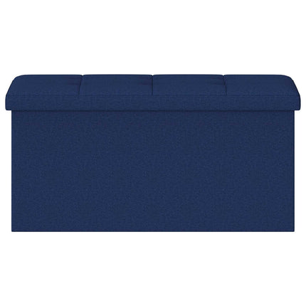 Fällbar Förvaringsbänk Blå 180 kg 80 L 77 x 38 x 38 cm Linne