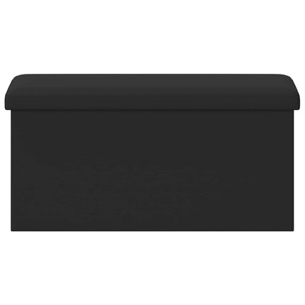 Fällbar Förvaringsbänk Svart 180 kg 80 L 77 x 38 x 38 cm PVC