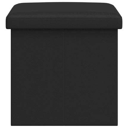 Fällbar Förvaringsbänk Svart 180 kg 80 L 77 x 38 x 38 cm PVC