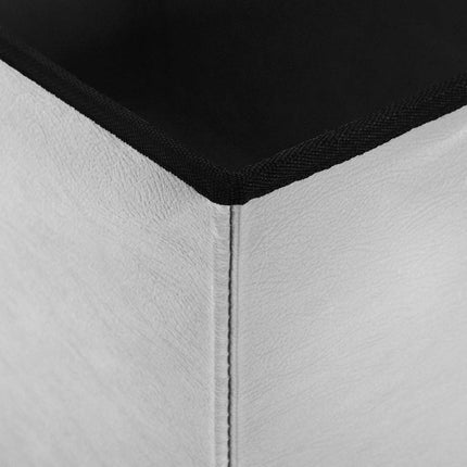 Fällbar Förvaringsbänk Vit 180 kg 80 L 77 x 38 x 38 cm PVC