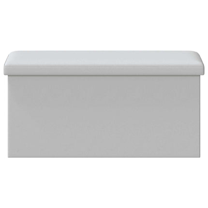 Fällbar Förvaringsbänk Vit 180 kg 80 L 77 x 38 x 38 cm PVC