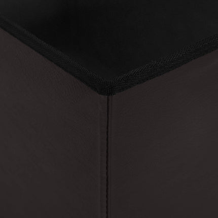 Fällbar Förvaringsbänk Brun 180 kg 80 L 77 x 38 x 38 cm PVC