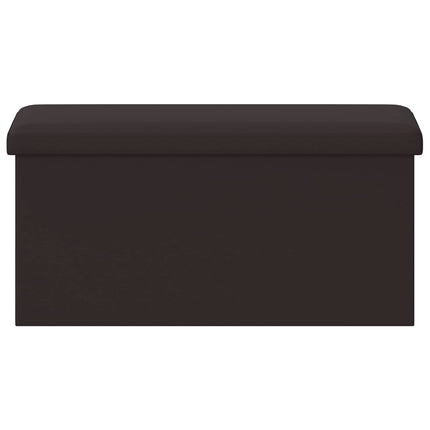 Fällbar Förvaringsbänk Brun 180 kg 80 L 77 x 38 x 38 cm PVC