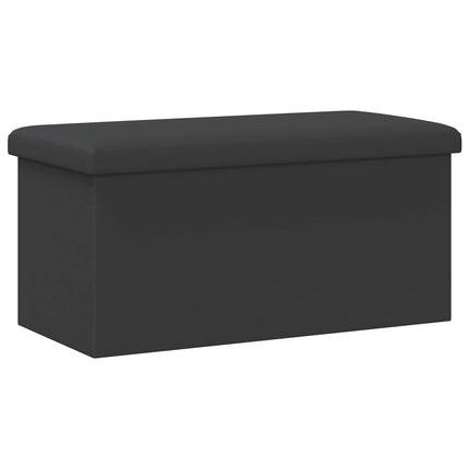 Fällbar Förvaringsbänk Grå 180 kg 80 L 77 x 38 x 38 cm PVC