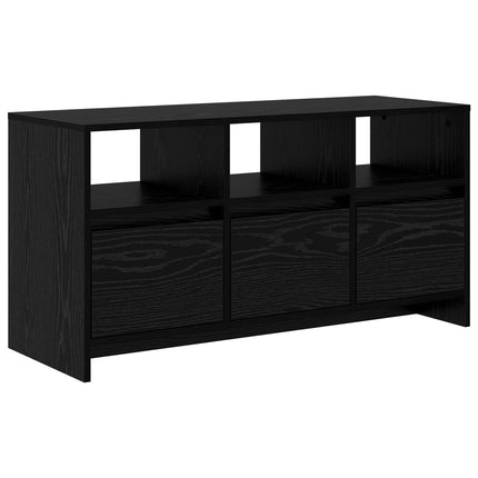 TV-skåp 102 x 37,5 x 52,5 cm Svart ek Konstruerat trä