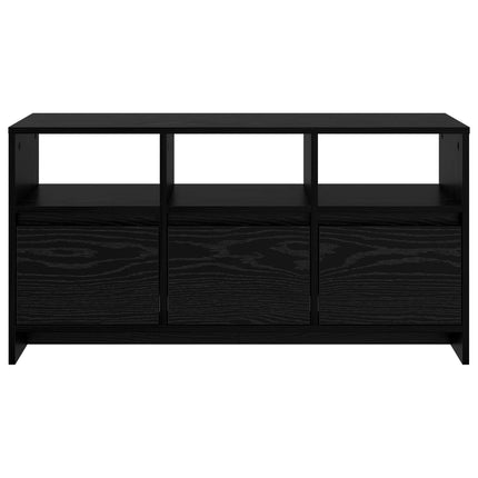 TV-skåp 102 x 37,5 x 52,5 cm Svart ek Konstruerat trä