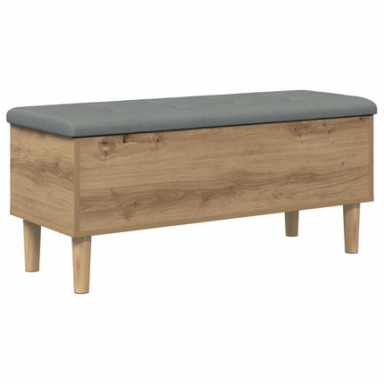 Förvaringsbänk med kudde Artisan-ek 102 x 42 x 46 cm