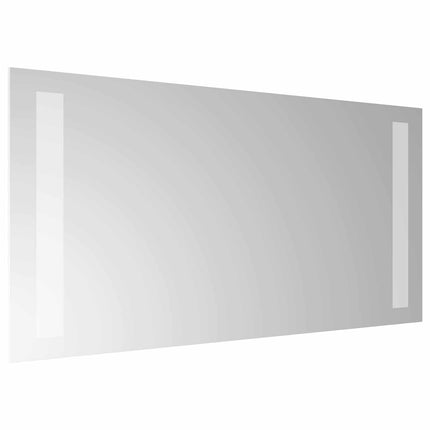 LED Badrumsspegel med spegel Transparent 40 x 20 cm härdat glas