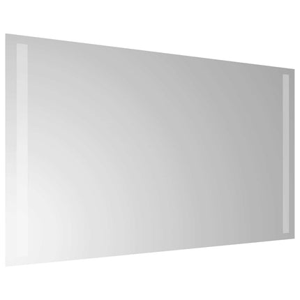 LED Badrumsspegel med spegel Transparent 70 x 40 cm härdat glas
