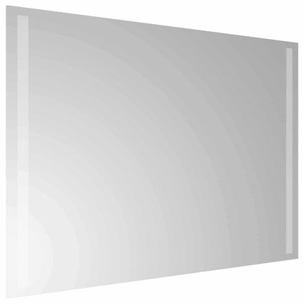 LED Badrumsspegel med spegel Transparent 70 x 50 cm härdat glas
