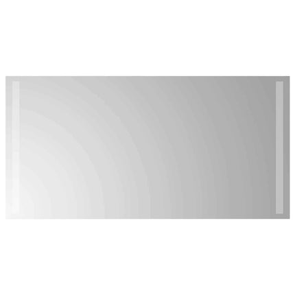 LED Badrumsspegel med spegel Transparent 80 x 40 cm härdat glas
