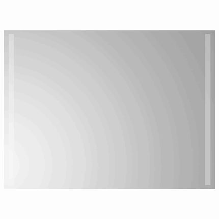 LED Badrumsspegel med spegel Transparent 80 x 60 cm härdat glas