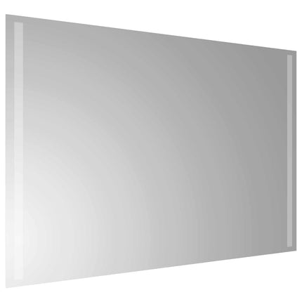 LED Badrumsspegel med spegel Transparent 90 x 60 cm härdat glas