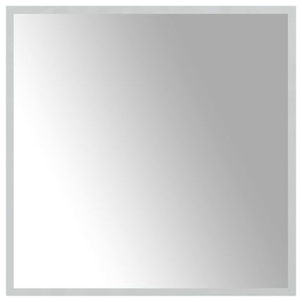 LED Badrumsspegel med spegel Transparent 60 x 60 cm härdat glas