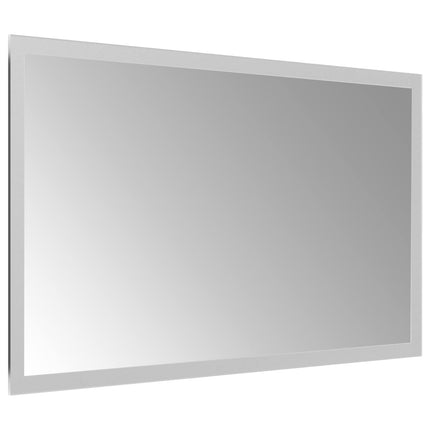 LED Badrumsspegel med spegel Transparent 50 x 30 cm härdat glas