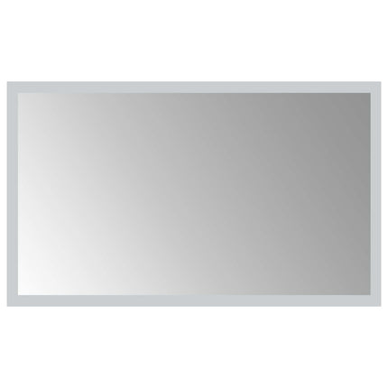 LED Badrumsspegel med spegel Transparent 50 x 30 cm härdat glas