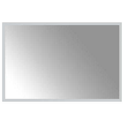 LED Badrumsspegel med spegel Transparent 60 x 40 cm härdat glas