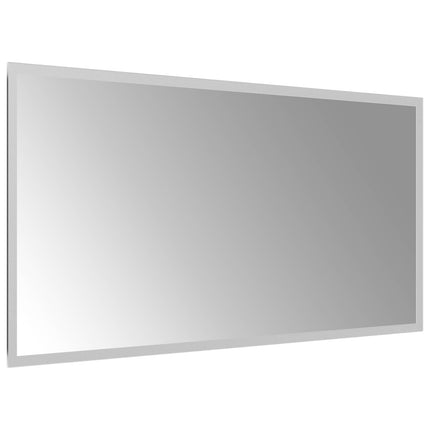 LED Badrumsspegel med spegel Transparent 80 x 40 cm härdat glas