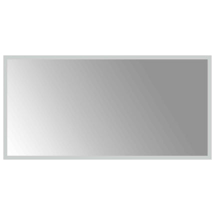 LED Badrumsspegel med spegel Transparent 80 x 40 cm härdat glas