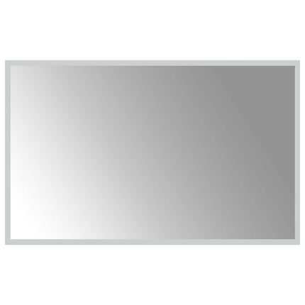 LED Badrumsspegel med spegel Transparent 80 x 50 cm härdat glas