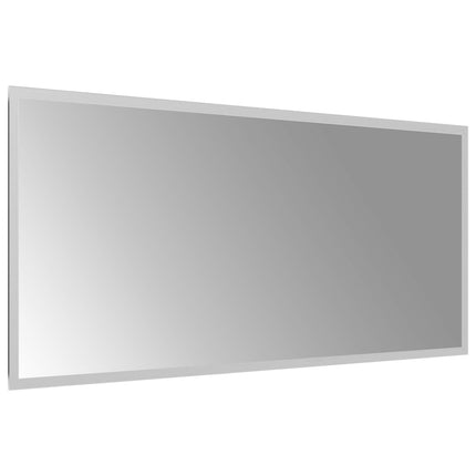 LED Badrumsspegel med spegel Transparent 90 x 40 cm härdat glas