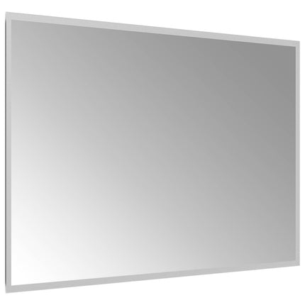 LED Badrumsspegel med spegel Transparent 90 x 60 cm härdat glas