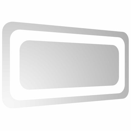 LED Badrumsspegel med spegel Transparent 40 x 20 cm härdat glas