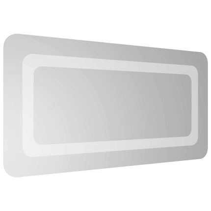 LED Badrumsspegel med spegel Transparent 60 x 30 cm härdat glas