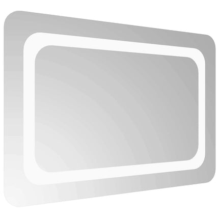 LED Badrumsspegel med spegel Transparent 60 x 40 cm härdat glas