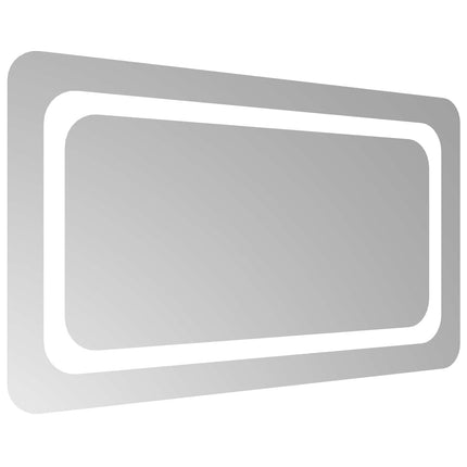 LED Badrumsspegel med spegel Transparent 70 x 40 cm härdat glas
