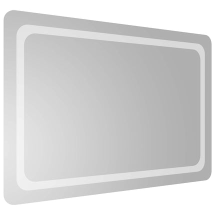 LED Badrumsspegel med spegel Transparent 90 x 60 cm härdat glas