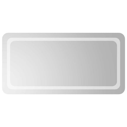 LED Badrumsspegel Transparent 100 x 50 cm härdat glas
