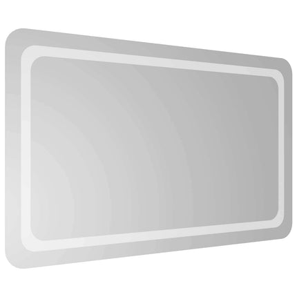 LED Badrumsspegel Transparent 100 x 60 cm härdat glas