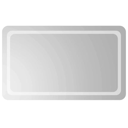 LED Badrumsspegel Transparent 100 x 60 cm härdat glas