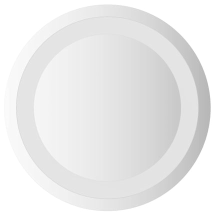 LED Badrumsspegel med spegel Transparent Ø 30 cm härdat glas