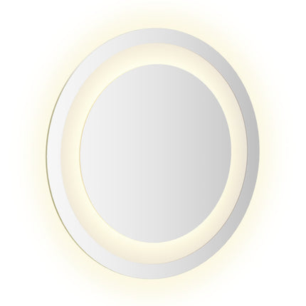 LED Badrumsspegel med spegel Transparent Ø 30 cm härdat glas