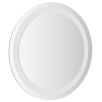 LED Badrumsspegel med spegel Transparent Ø 40 cm härdat glas