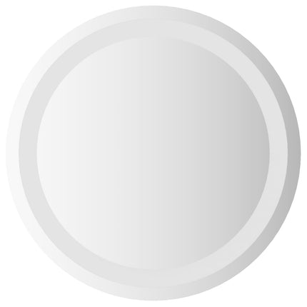LED Badrumsspegel med spegel Transparent Ø 40 cm härdat glas