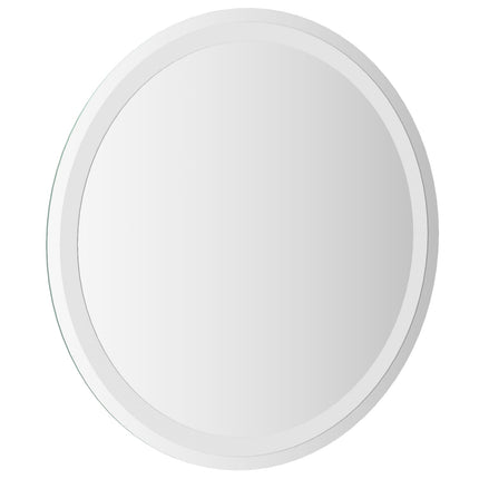 LED Badrumsspegel med spegel Transparent Ø 60 cm härdat glas