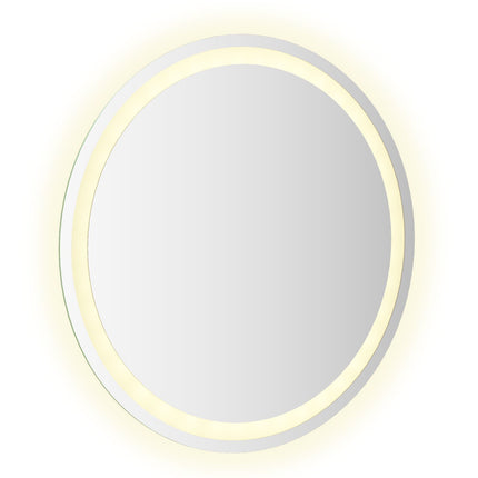 LED Badrumsspegel med spegel Transparent Ø 60 cm härdat glas