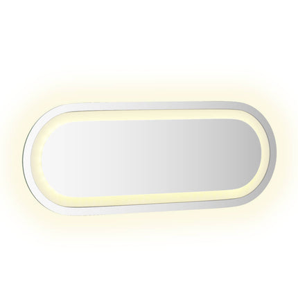 LED Badrumsspegel med spegel Transparent 40 x 15 cm härdat glas