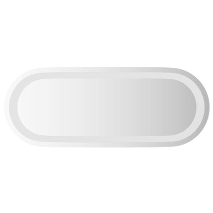 LED Badrumsspegel med spegel Transparent 50 x 20 cm härdat glas