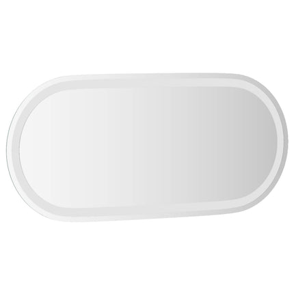 LED Badrumsspegel med spegel Transparent 80 x 35 cm härdat glas