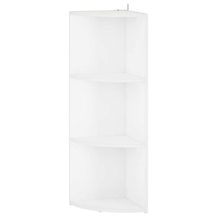 Hörnhylla 3 nivåer 41,5 x 41,5 x 107,5 cm Konstruerat trä Vit