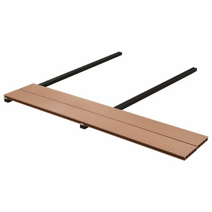 Däckbräda 30 pcs Brun WPC