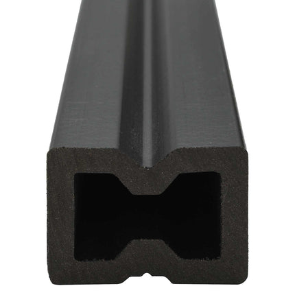 Däckbräda 60 pcs Svart WPC