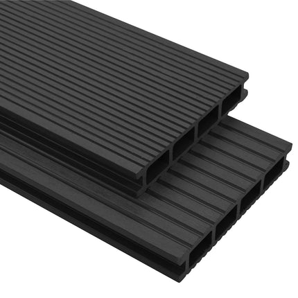 Däckbräda 16 pcs Svart WPC