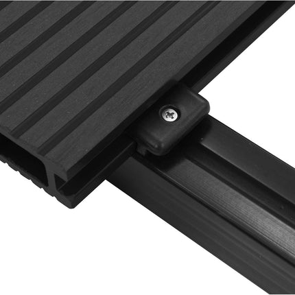 Däckbräda 56 pcs Svart WPC