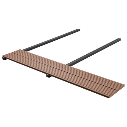 Däckbräda 48 pcs Ljusbrun WPC