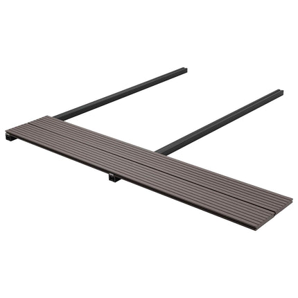 Däckbräda 78 pcs Mörkbrun WPC